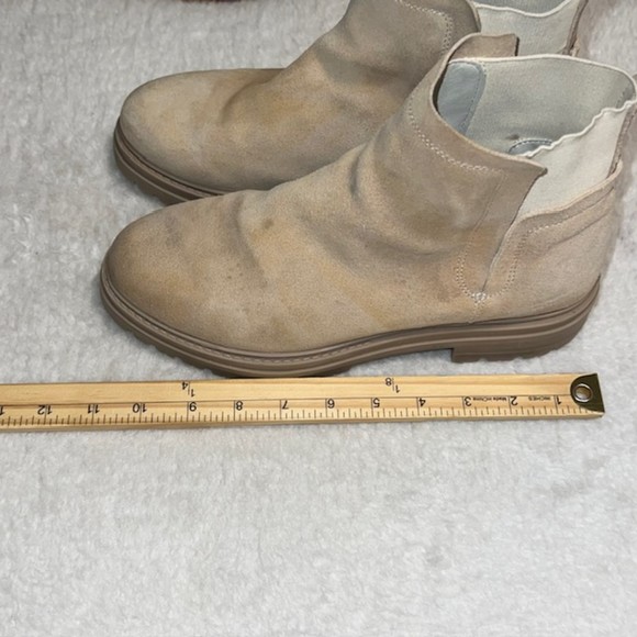 Steve Madden Womens Beige Moira Sand Suede Pull On Ankle Boots Size US 10-EU 40 - Picture 10 of 12